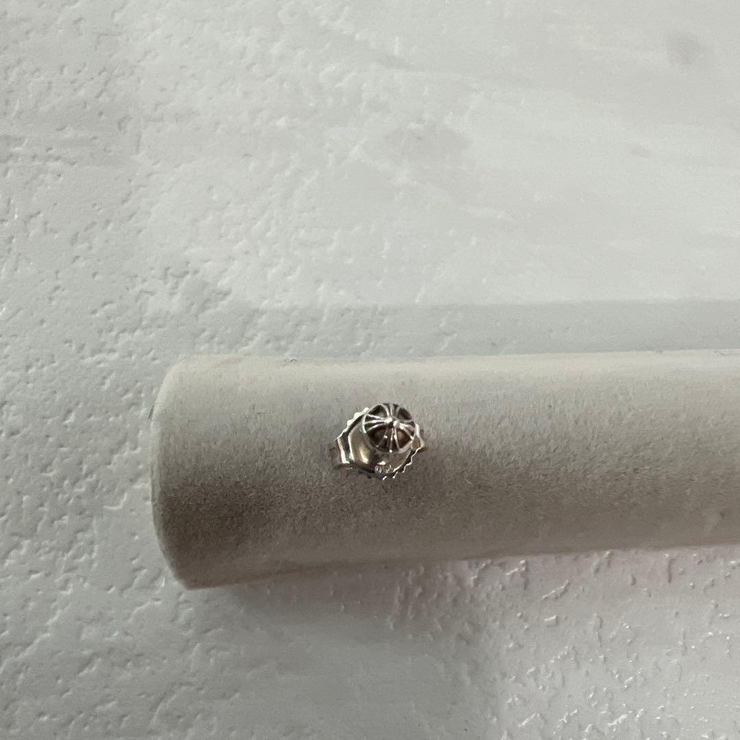 クロムハーツ　k18 正規品　ピアス　ミニクロスボールスタッド 片耳