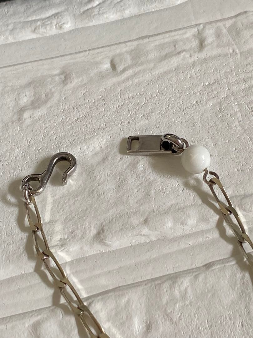 CHANEL カメリアネックレス　ホワイト