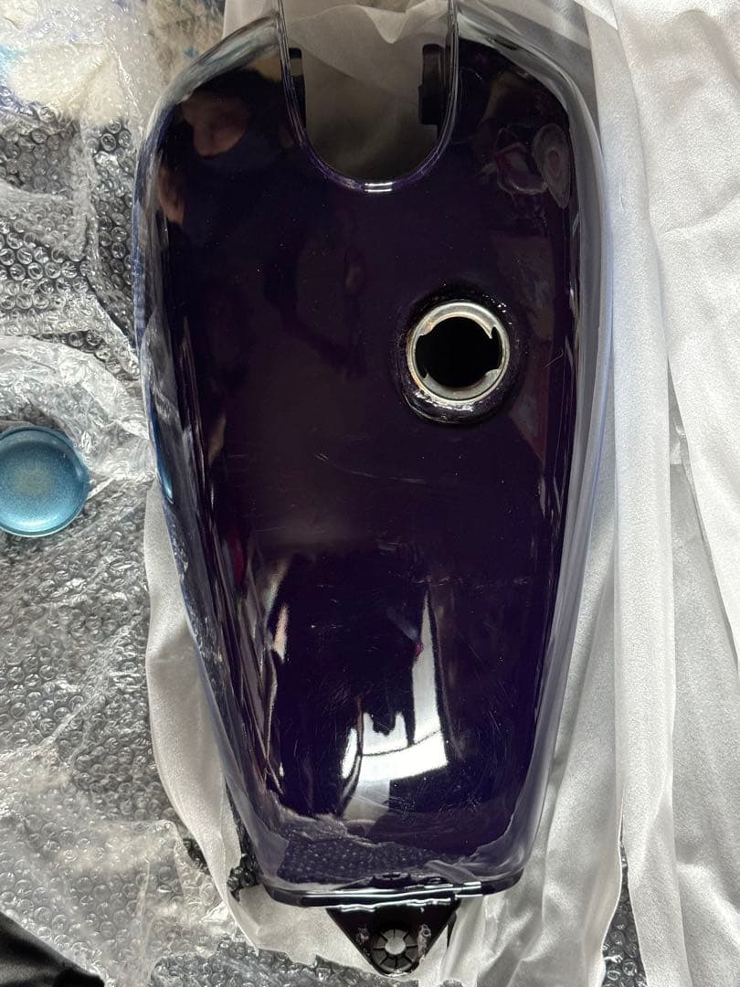 YAMAHA SR400 タンク キャンディーブルー