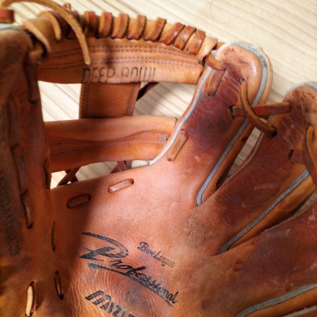 Mizuno 硬式野球グローブ オレンジ 約27cm