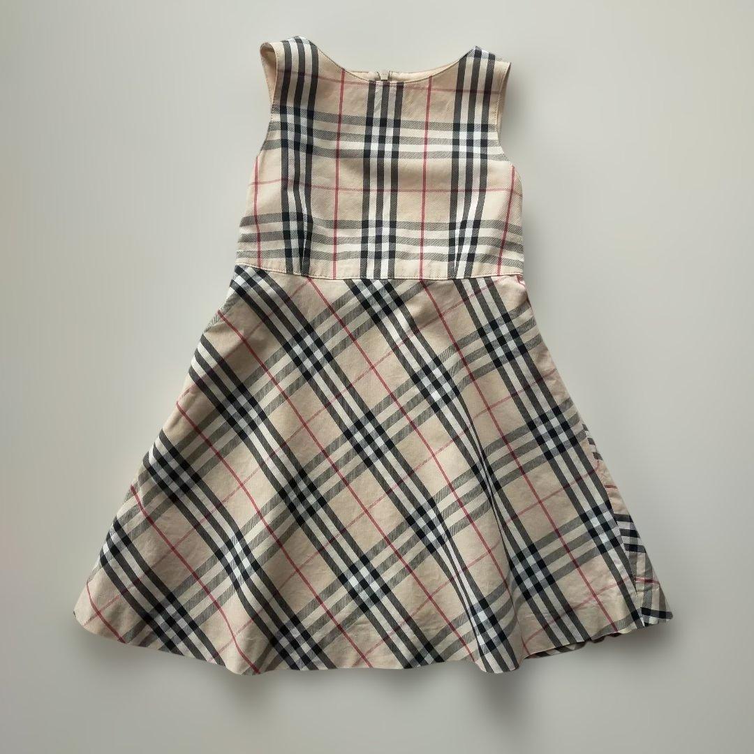 美品★110cm BURBERRY LONDON バーバリー チェックワンピース