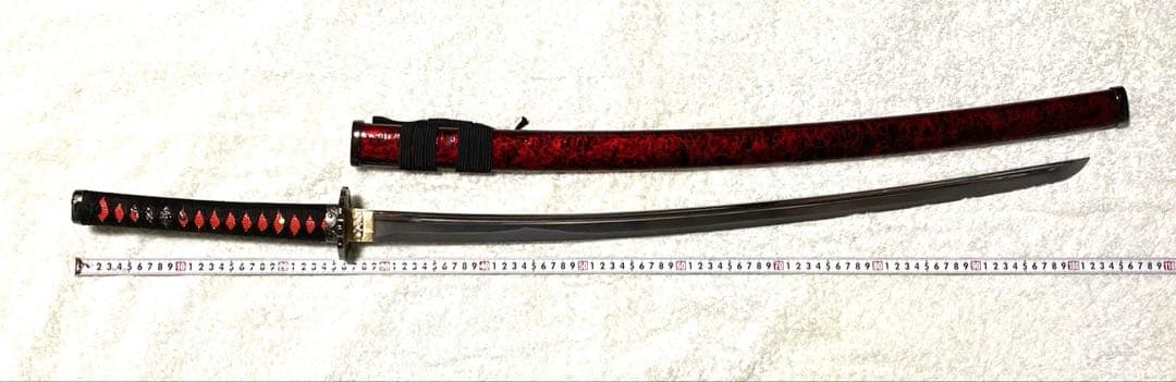 模造刀　千子村正　（柄糸　黒）　妖刀村正　金属刀身