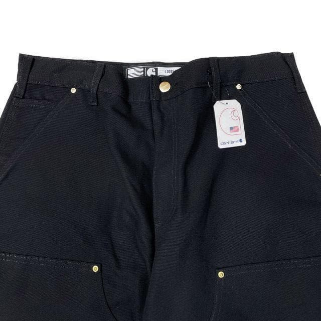 カーハート ワークパンツ US購入 ダブルニー(32×28)黒 181218