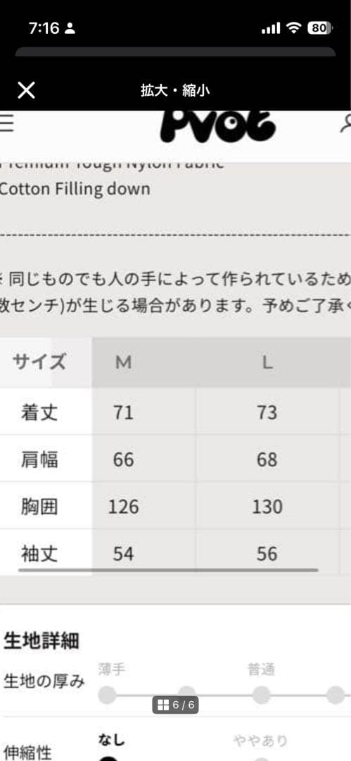 pvot黒 ダウンジャケット Lサイズ