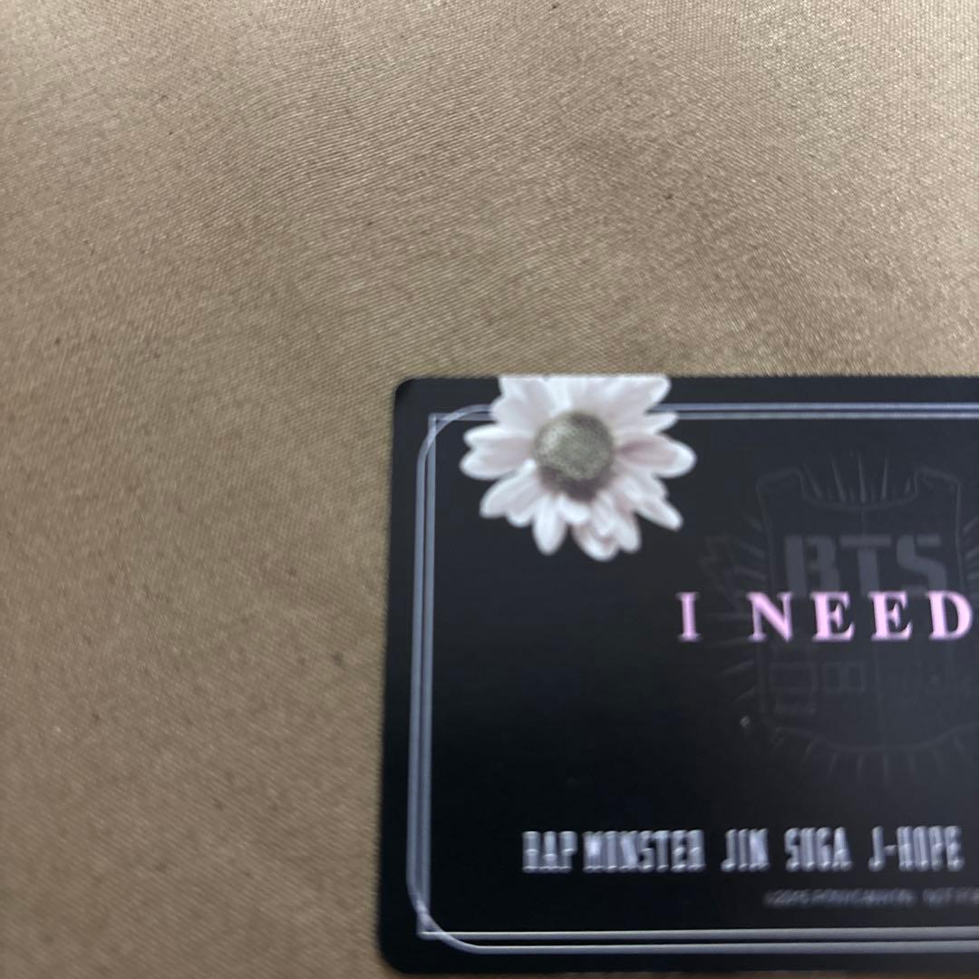 BTS I NEED U 握手会 ジン ジョングク 手渡し トレカ