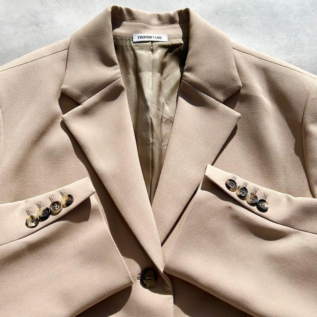 ドゥーズィエムクラス　Neo Avanceジャケット　ベージュ　24AW