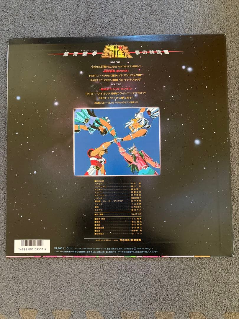 聖闘士星矢 LP 2枚セット 音楽集 銀河戦争 夢の対決篇