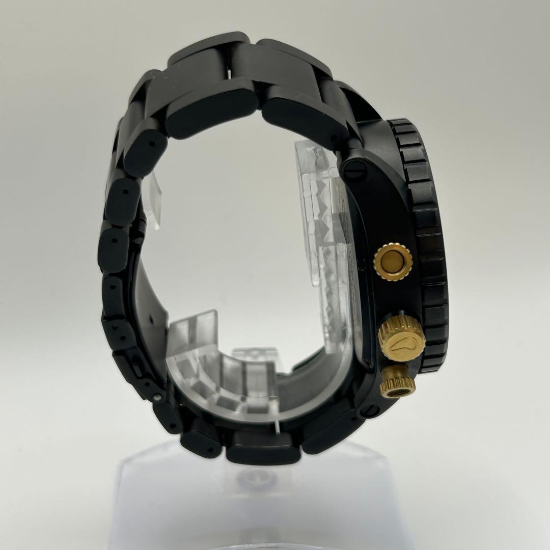 NIXON クロノグラフ 腕時計 ブラック/ゴールド