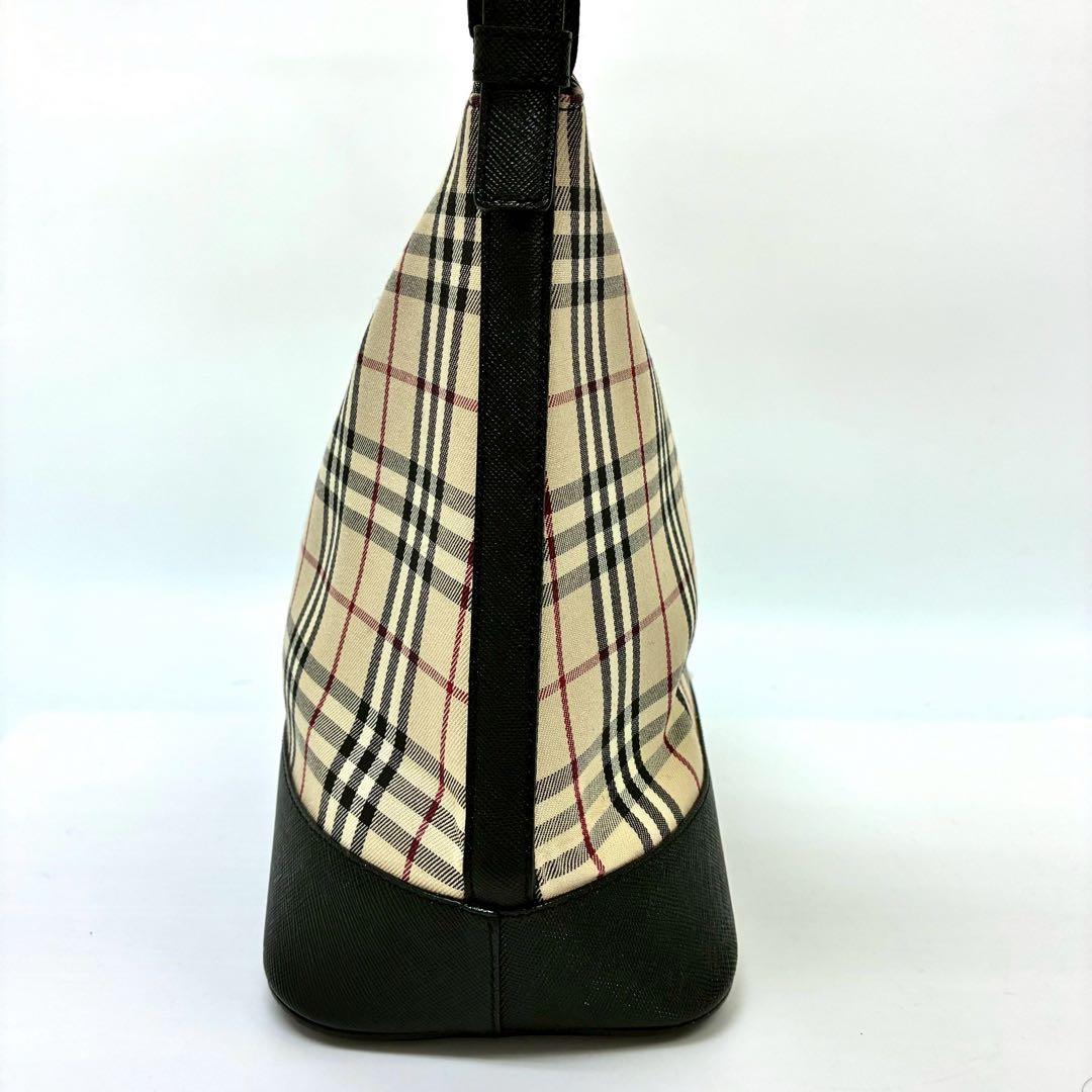 バーバリー ワンショルダーバッグ ノバチェック サフィアーノ キャンバス