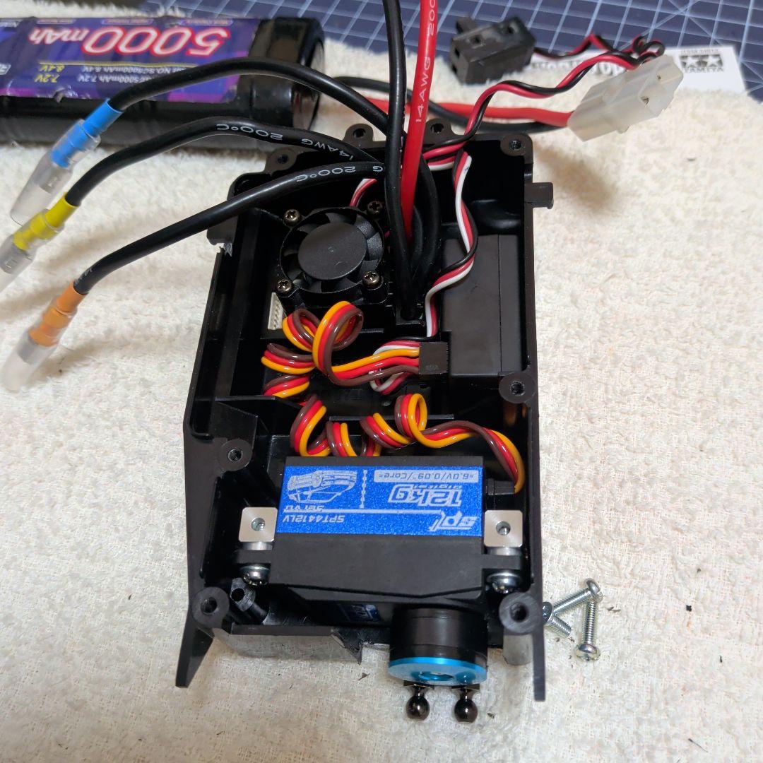 タミヤ　ホットショットII　ブロックヘッドモータース　カスタム　ブラシレスセット