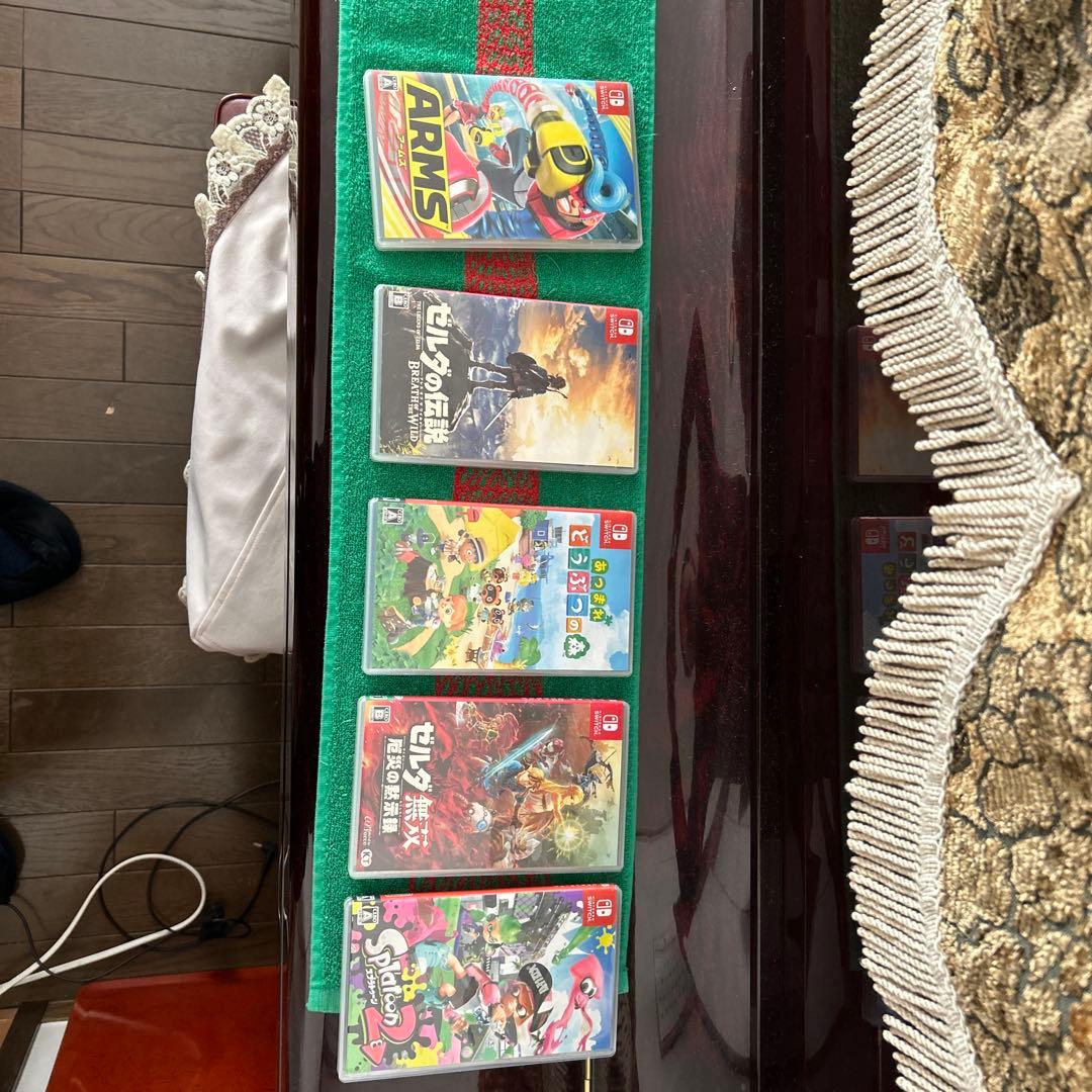 switchカセット arms ゼル伝 あつ森 ゼルダ無双 スプラ2
