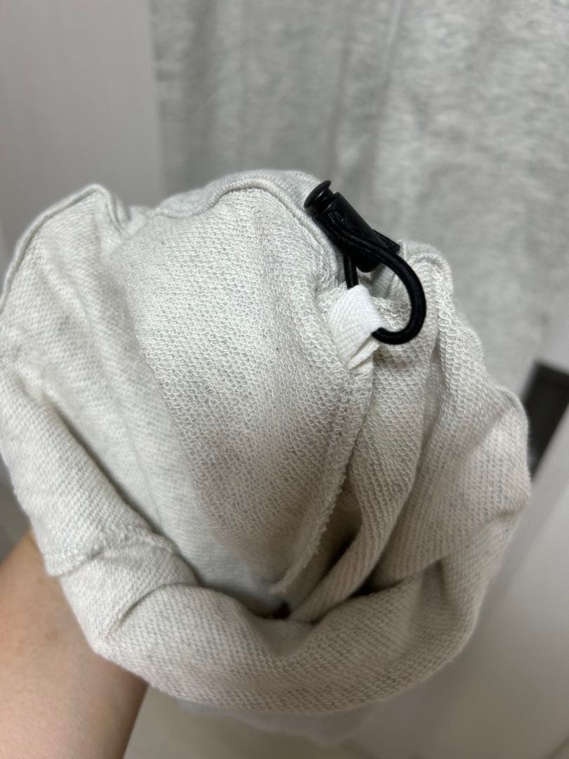 【お盆限定価格】新品 スラブ裏毛裾ドロストオールインワン