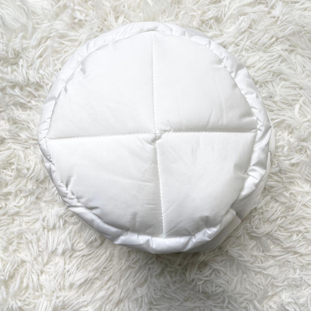 【美品】PRADA 三角 トライアングル ロゴ バケットハット ホワイト L