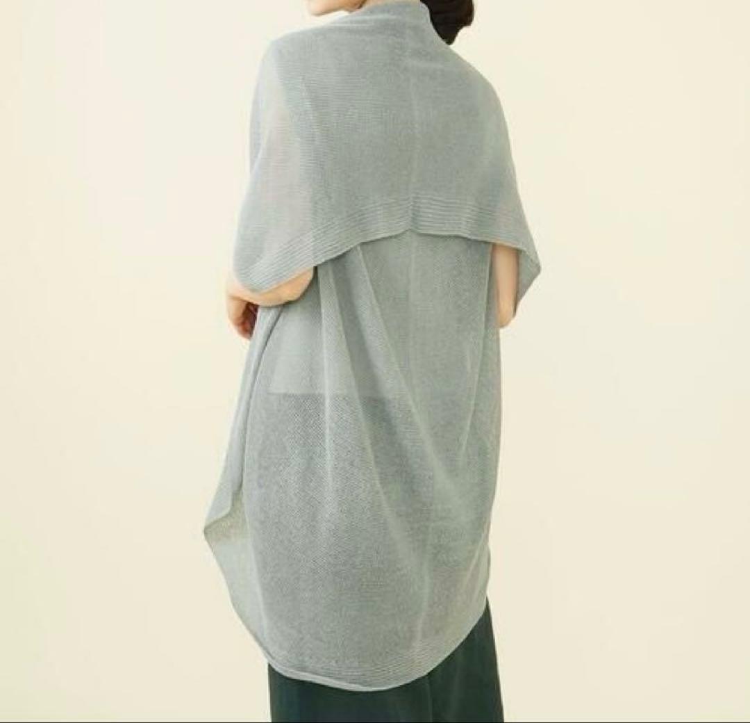 極美品✨2024年 シビラ ペーパーヤーンドレープジレ 2way 羽織り グレー