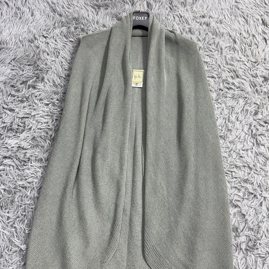 極美品✨2024年 シビラ ペーパーヤーンドレープジレ 2way 羽織り グレー