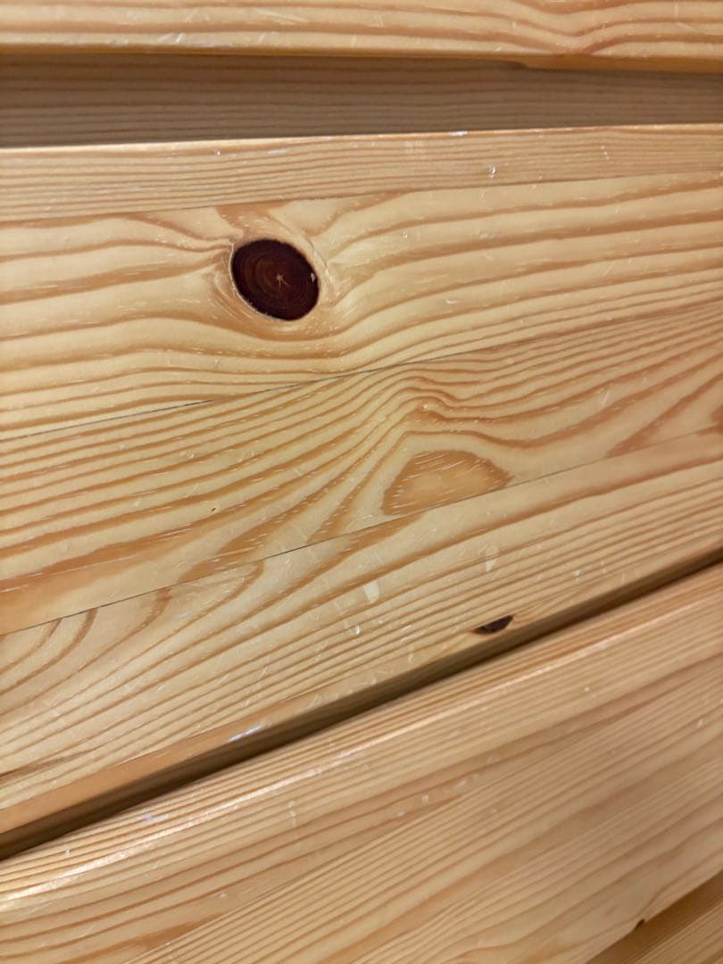 無印良品　パイン材　チェスト　4段ワイド　廃盤品