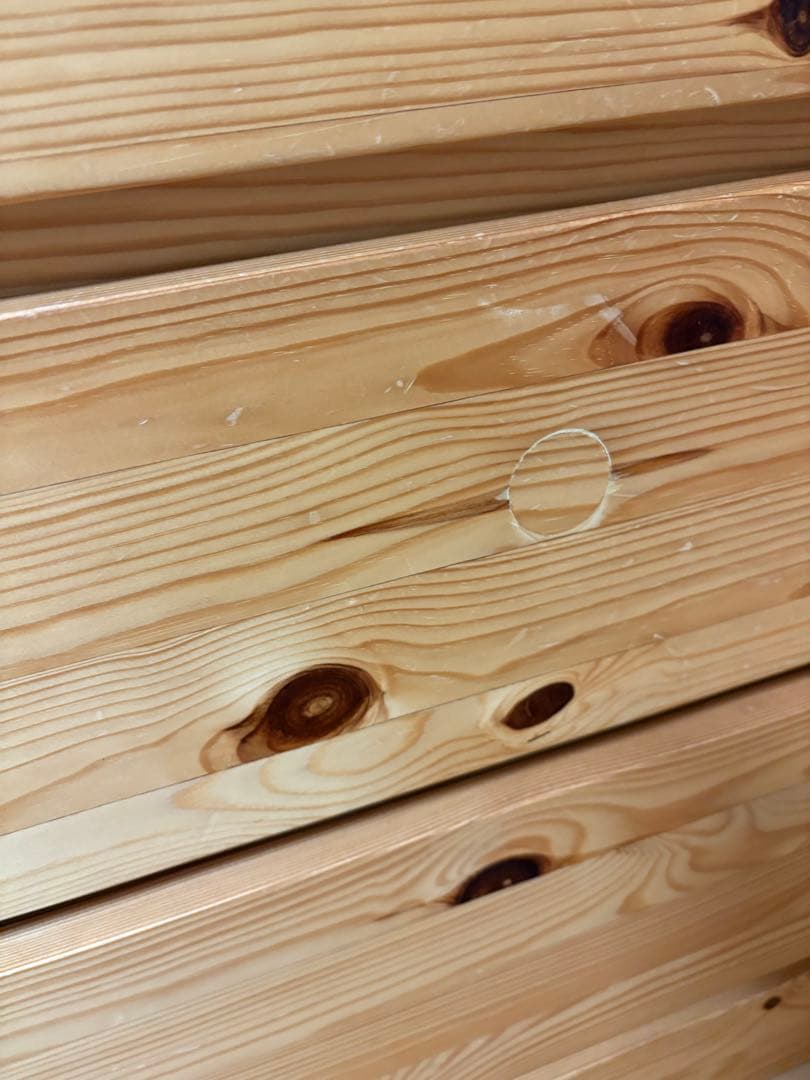 無印良品　パイン材　チェスト　4段ワイド　廃盤品