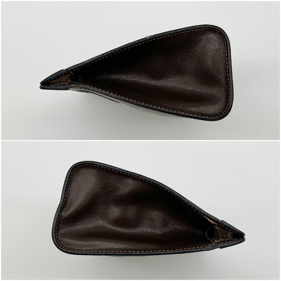 GUCCI クラッチバッグ シェリーライン GG レザー PVC ブラウン