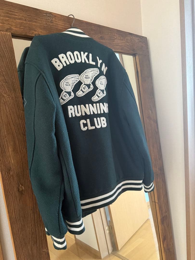 【希少】ONLY NY Versity Jacket Dark Green L