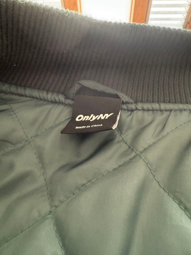 【希少】ONLY NY Versity Jacket Dark Green L