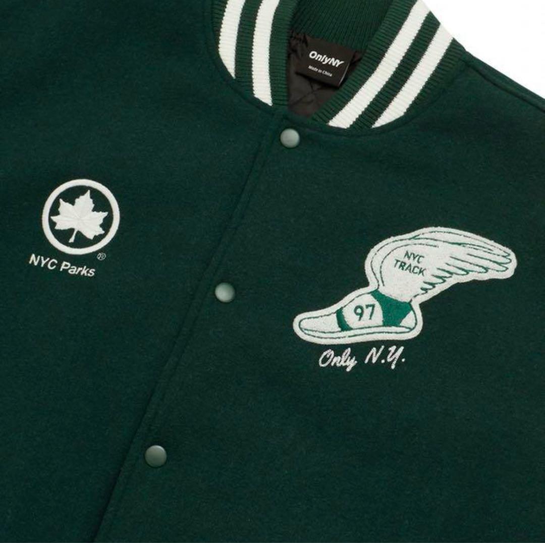 【希少】ONLY NY Versity Jacket Dark Green L