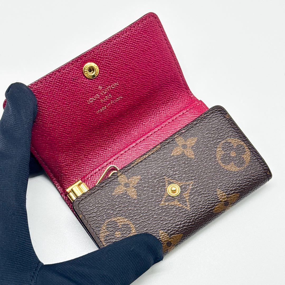 ルイヴィトン モノグラム キーケース キーホルダー ミュルティクレ６ 6連 茶色