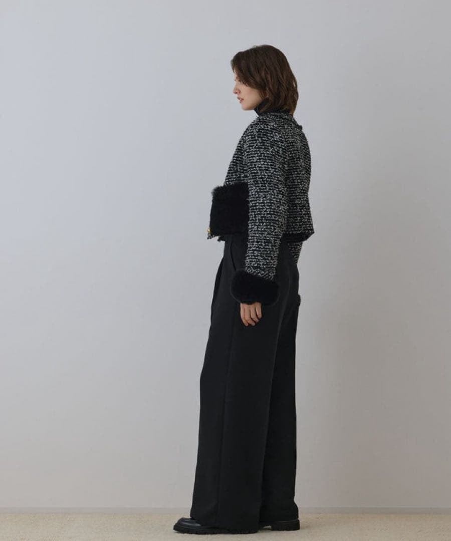 本日限定値下げ　今季GRACE CONTINENTAL ツイードコンビジャケット