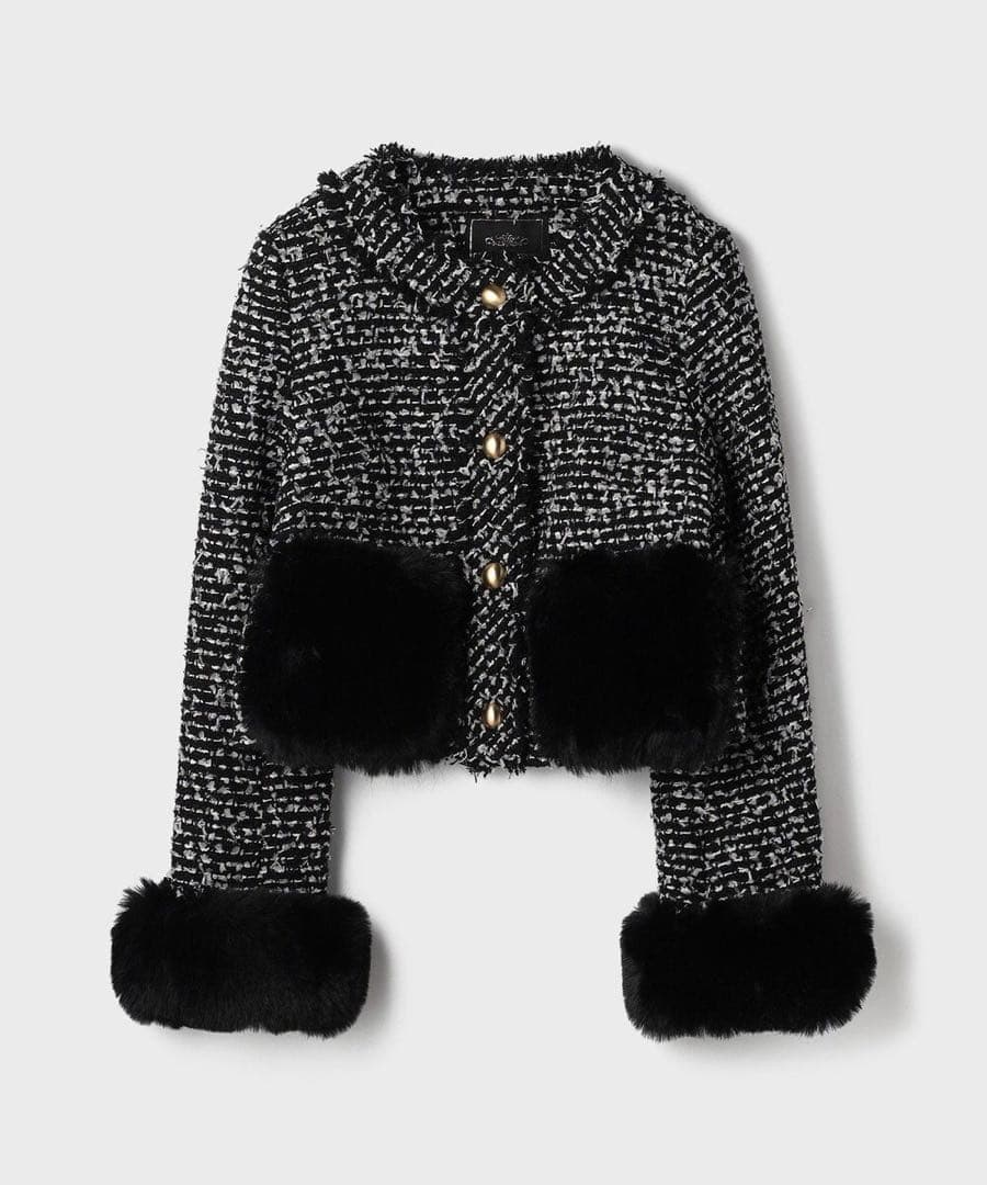 本日限定値下げ　今季GRACE CONTINENTAL ツイードコンビジャケット