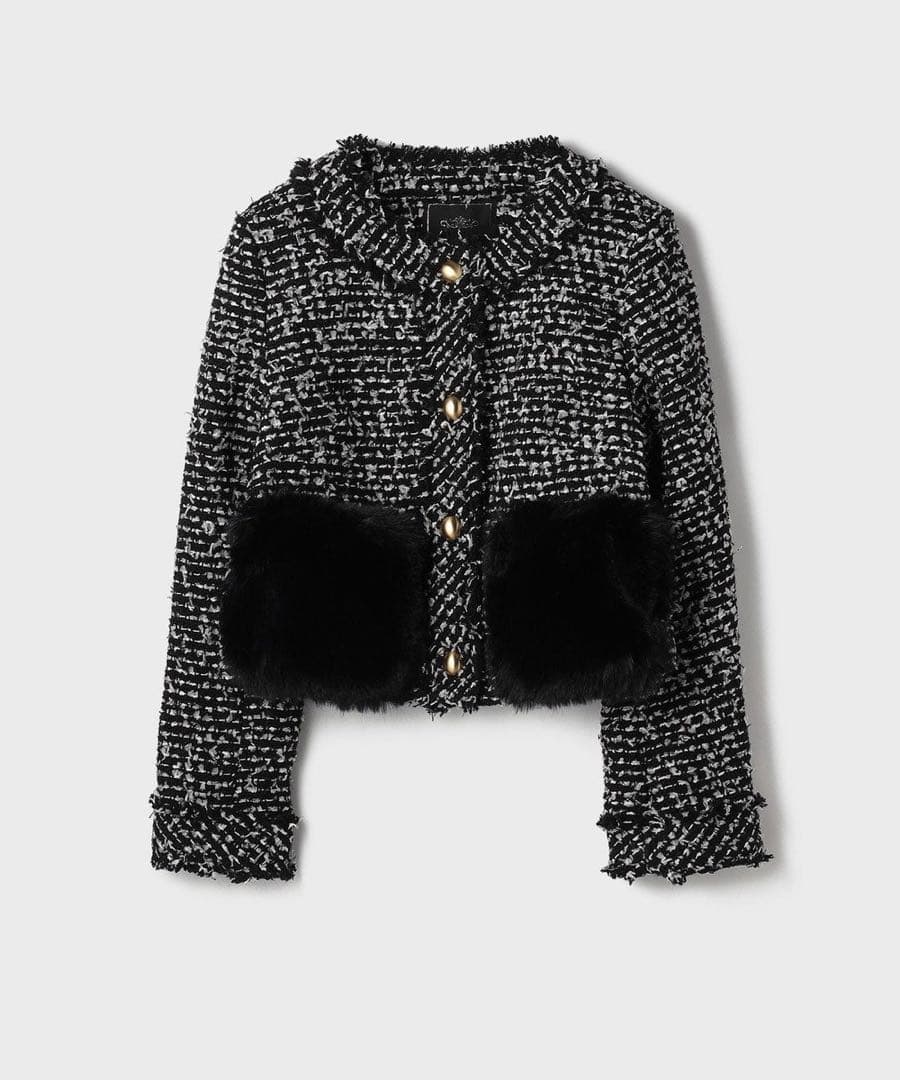 本日限定値下げ　今季GRACE CONTINENTAL ツイードコンビジャケット