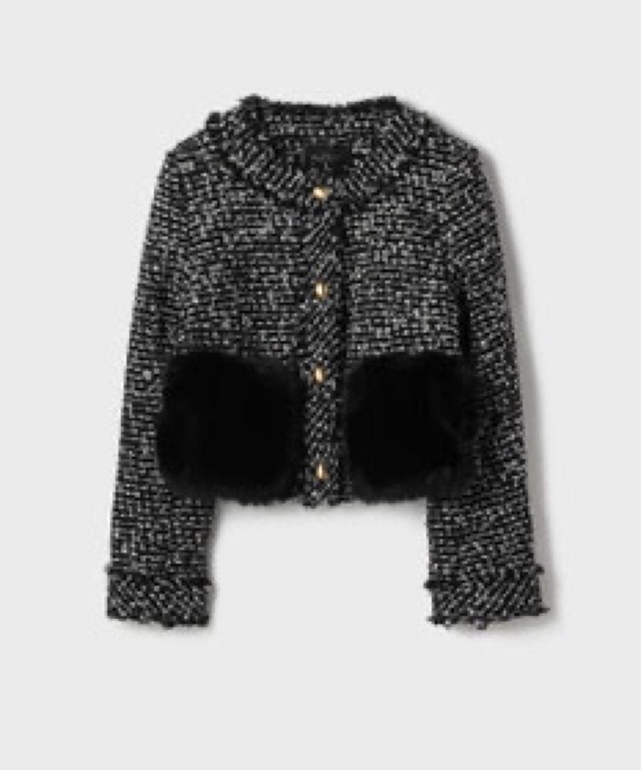 本日限定値下げ　今季GRACE CONTINENTAL ツイードコンビジャケット