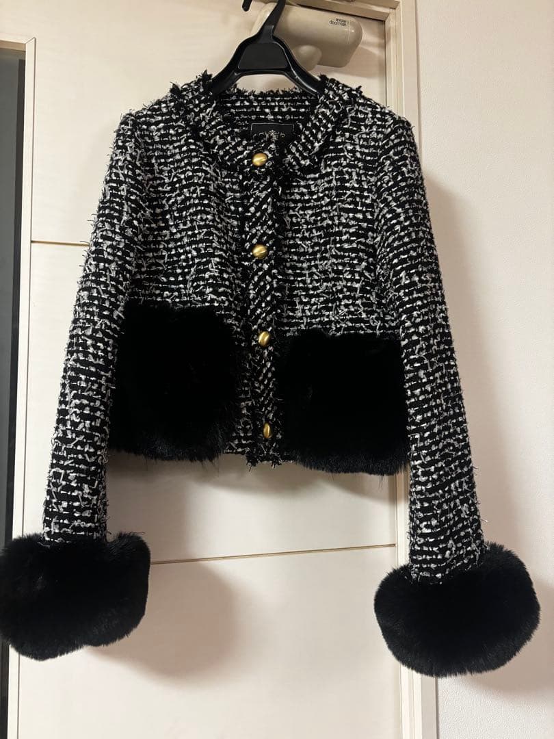 本日限定値下げ　今季GRACE CONTINENTAL ツイードコンビジャケット