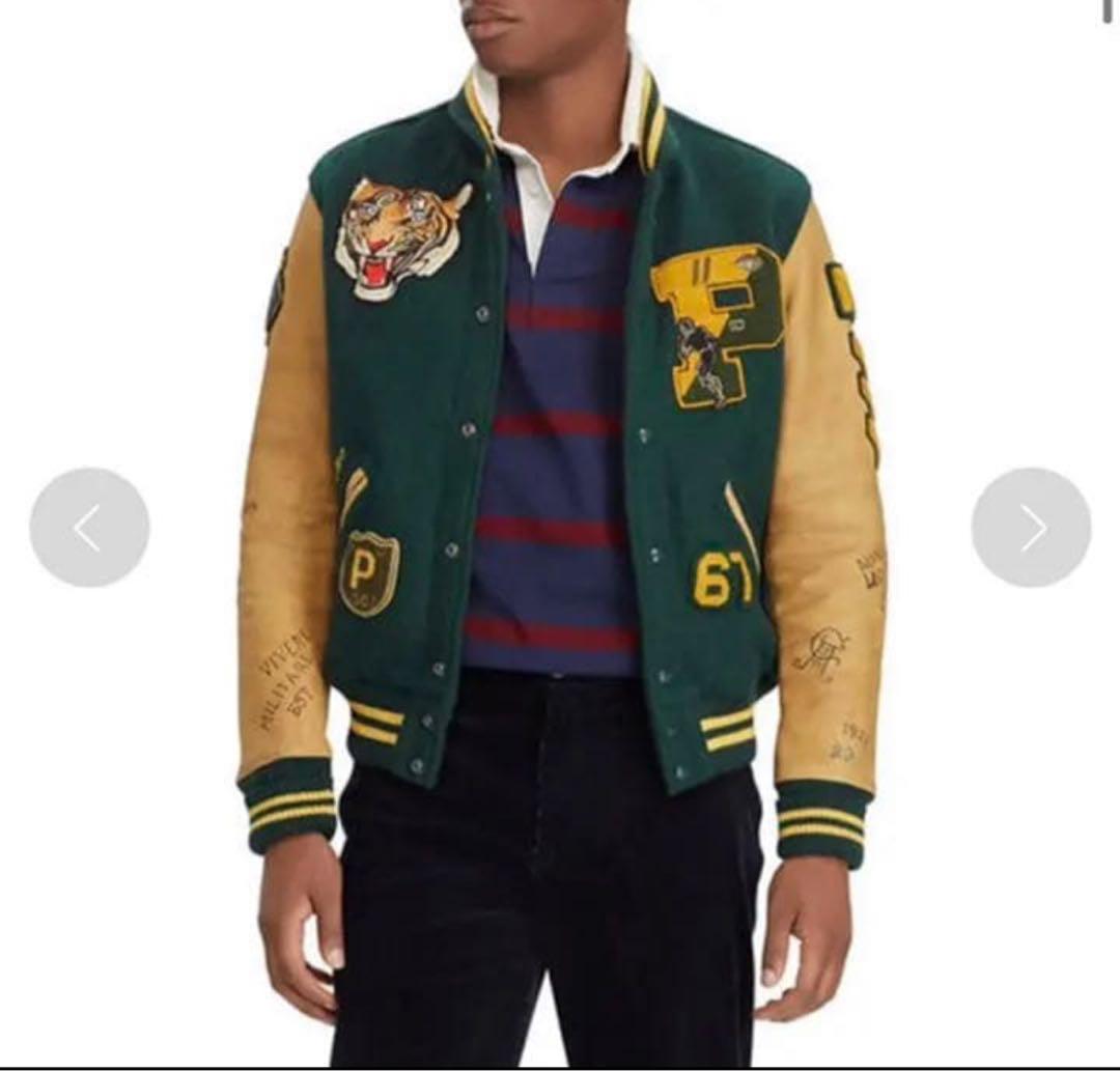 Polo Ralph Lauren ポロスタジャン ダークグリーン tiger