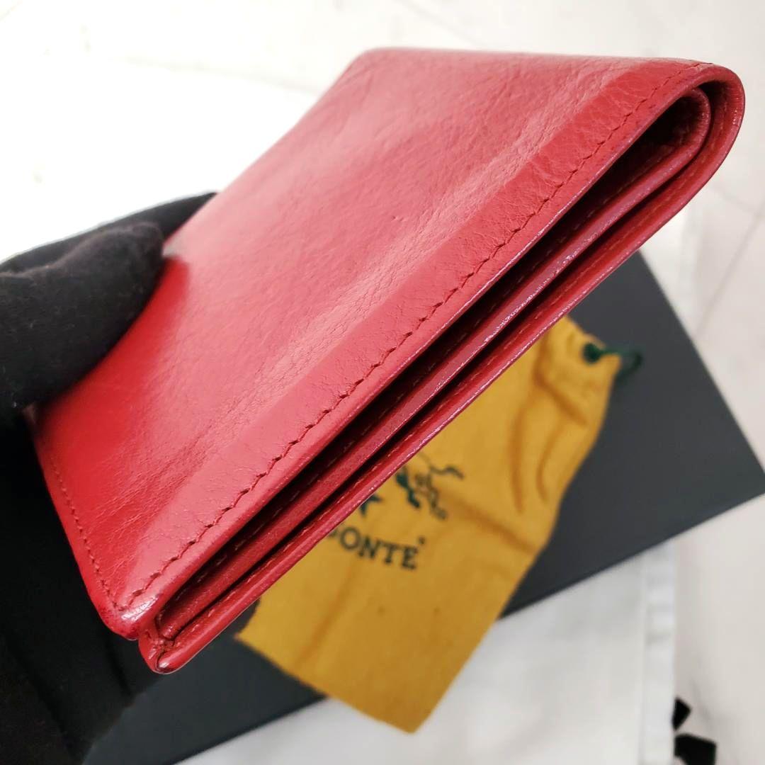 美品 メンズ人気モデル イルビゾンテ 2つ折り財布 小銭入れ 希少カラー