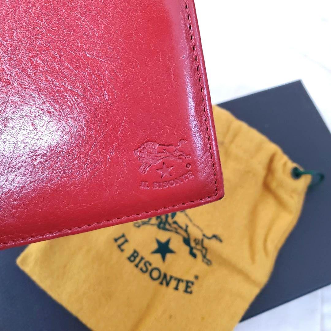美品 メンズ人気モデル イルビゾンテ 2つ折り財布 小銭入れ 希少カラー