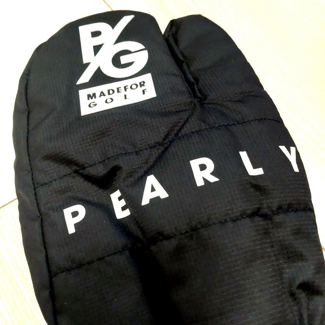 新品 PEARLY GATES ミトングローブ 耳当て 2点セットネイビー