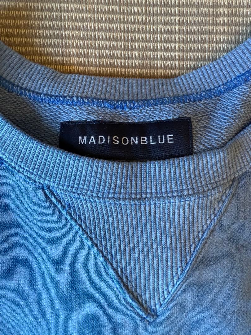 マディソンブルー　HELLO スウェット　サイズ01 ブルー