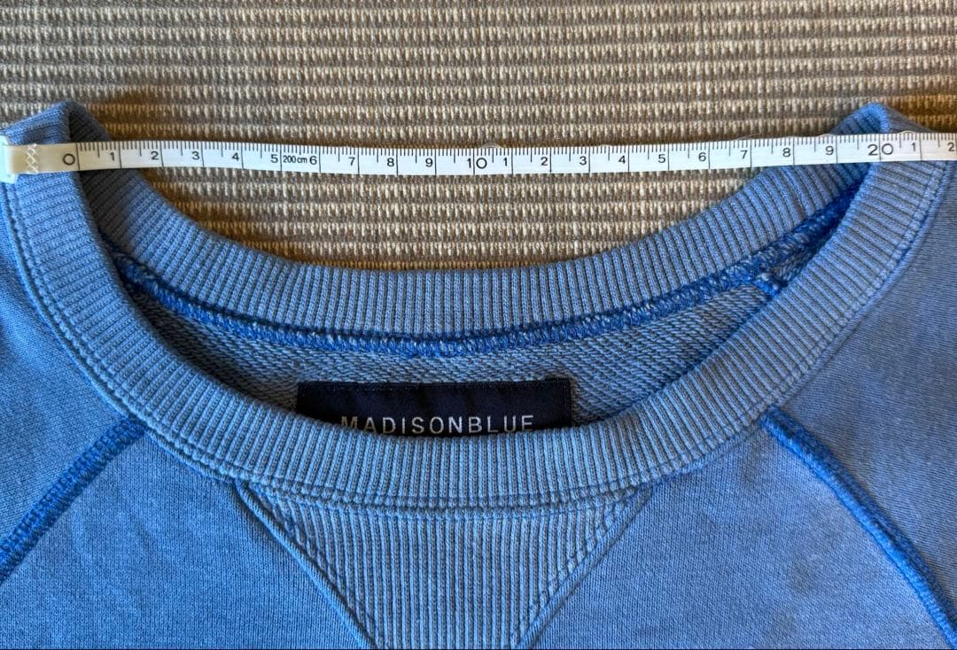 マディソンブルー　HELLO スウェット　サイズ01 ブルー