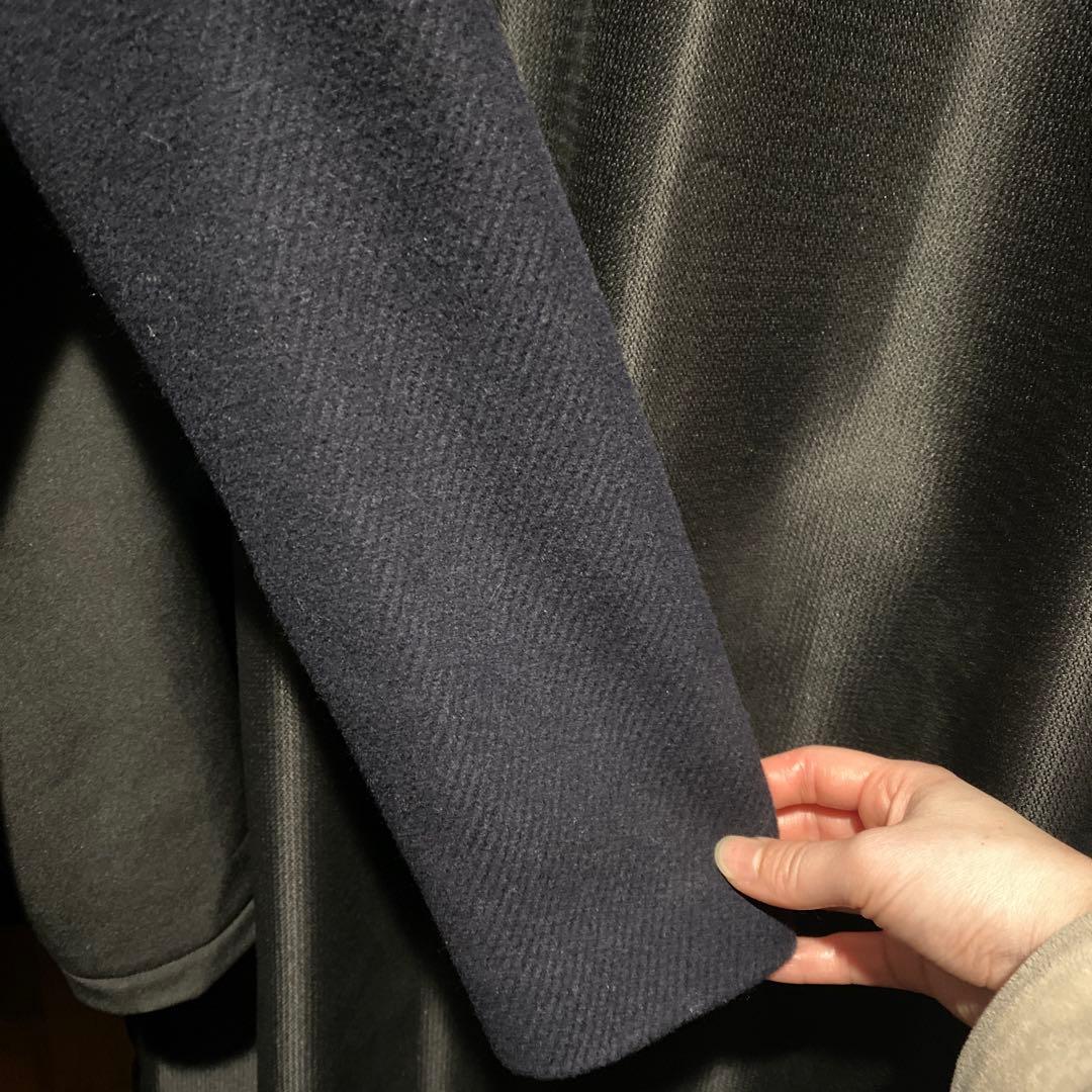 最終値下げドゥーズィエムクラス マキシ丈 ダブル コート ネイビー人気完売品