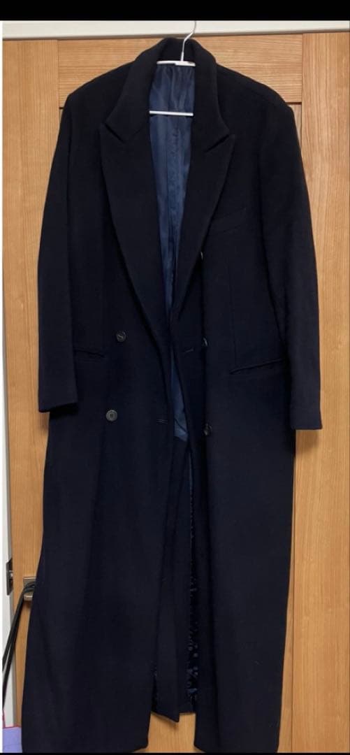 最終値下げドゥーズィエムクラス マキシ丈 ダブル コート ネイビー人気完売品