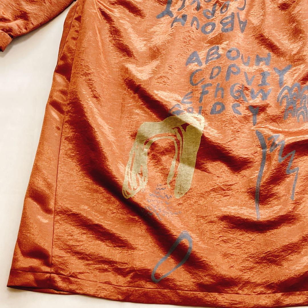 極美品 エイココンドウ ロングコート フーディ 光沢感 パーカー