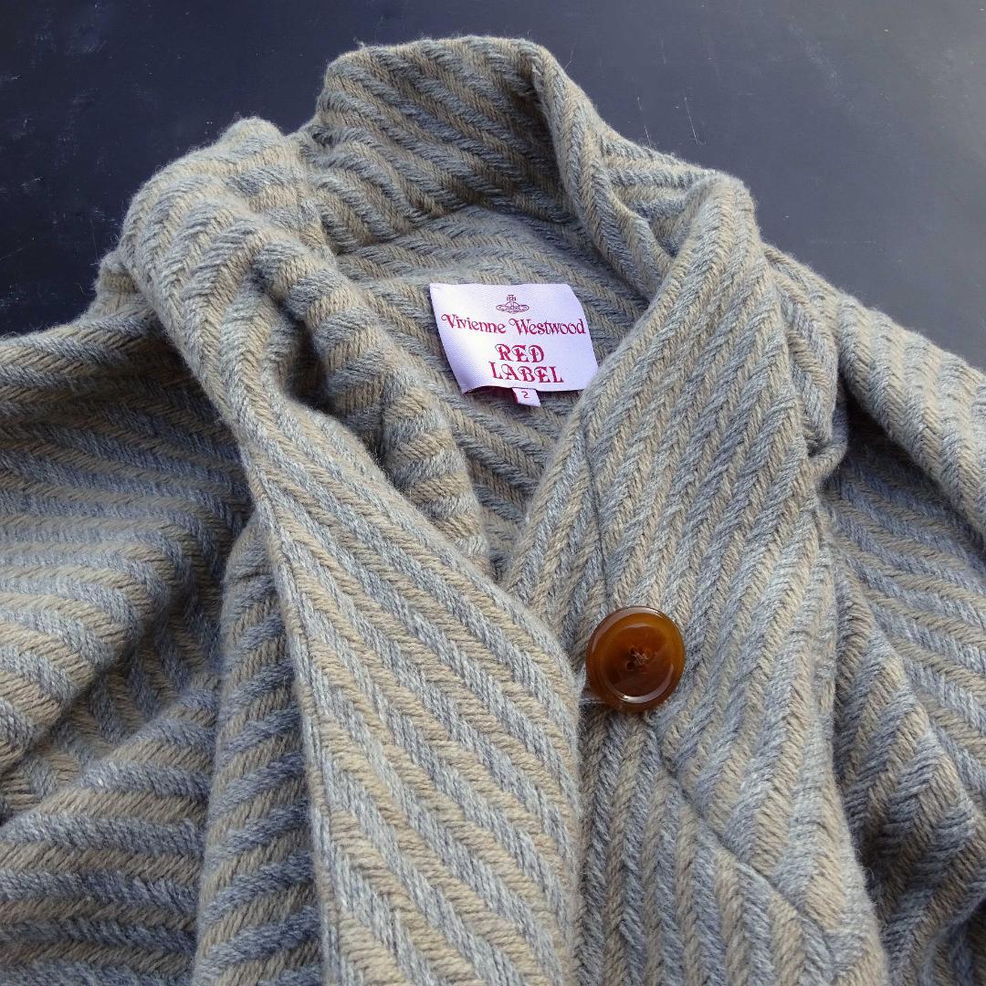 ア*キ様 希少ヴィヴィアンウエストウッドRED 変形アシンメトリーコート2アング