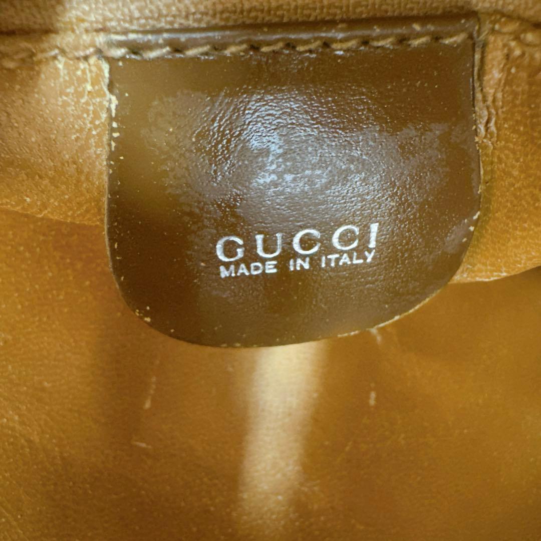 オールドグッチGUCCIヴィンテージスウェードクラッチバッグ茶色ブラウンカバン