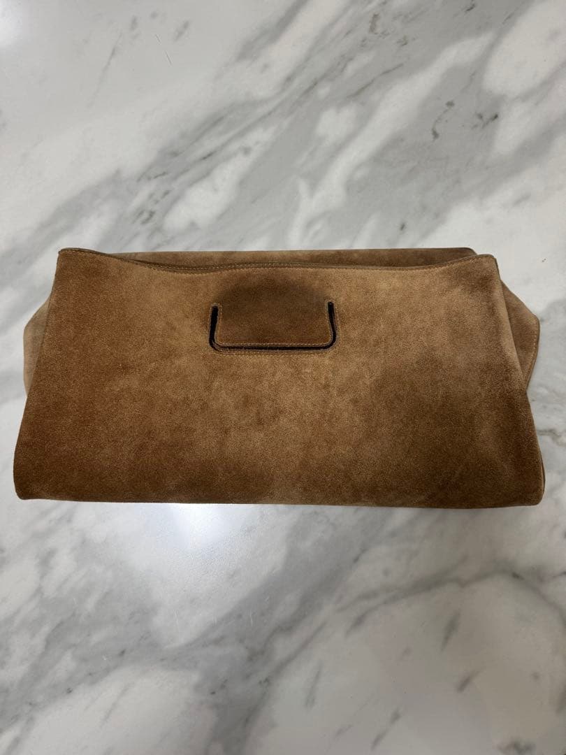 オールドグッチGUCCIヴィンテージスウェードクラッチバッグ茶色ブラウンカバン