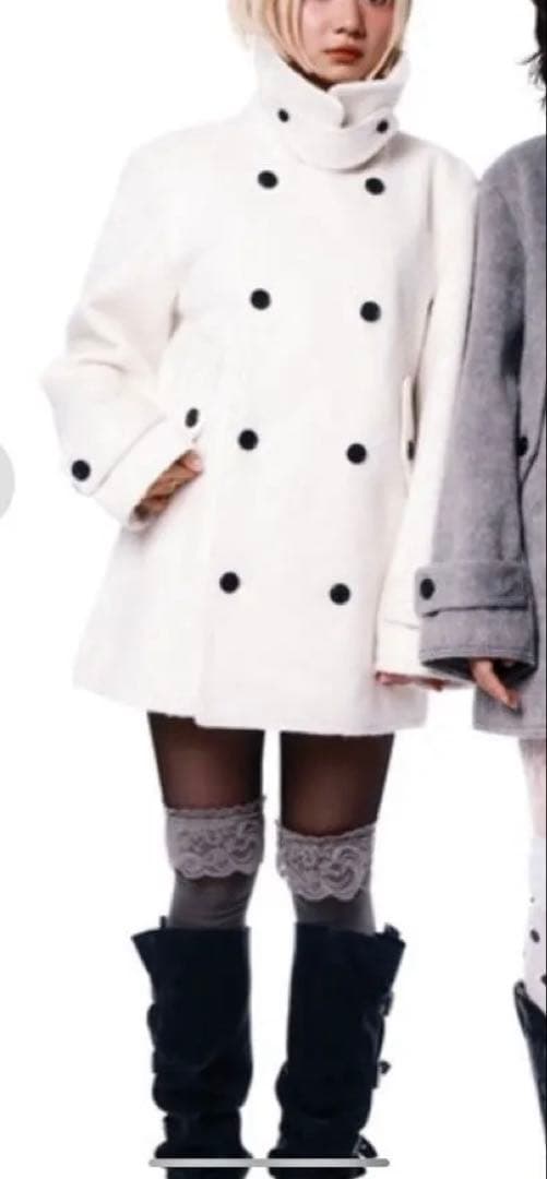 Smyeon ミドルシャギーコート