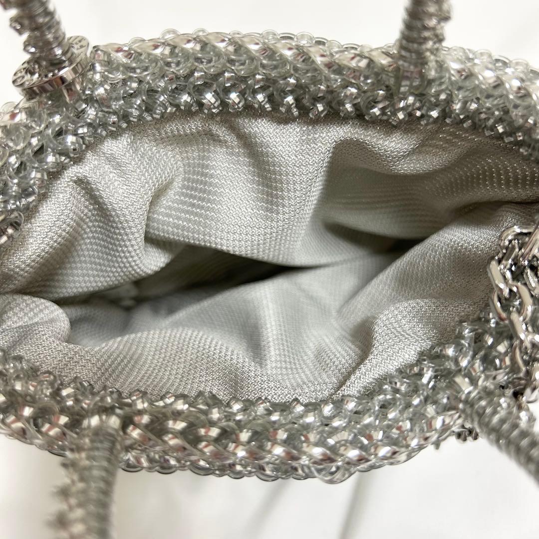 ANTEPRIMA クオーリ ペルラ グリッター シルバー