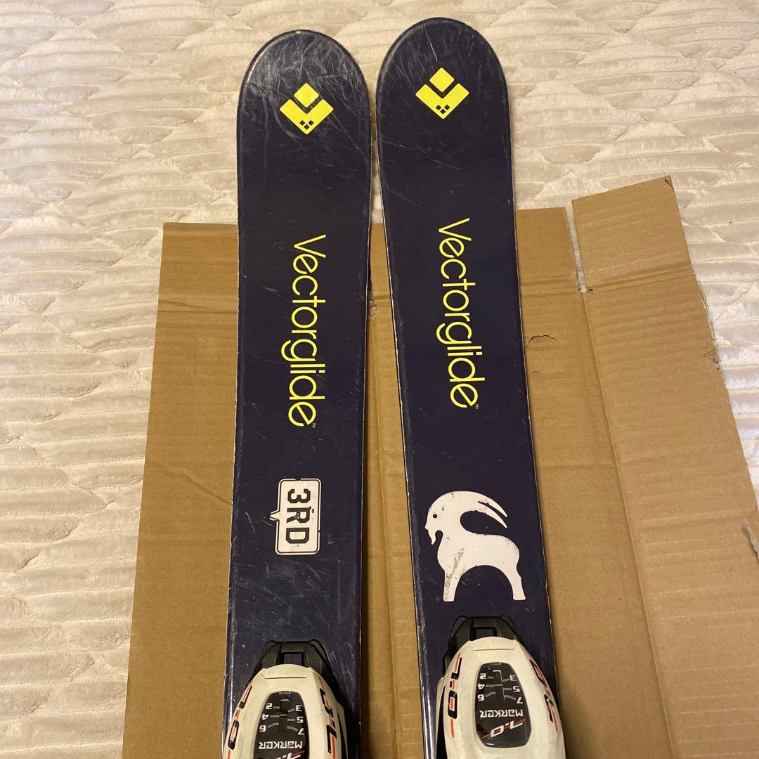 ベクターグライドジュニア130cmスキー板ビンディングセット