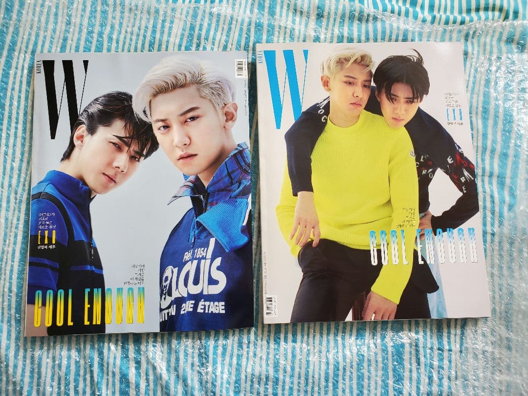 W KOREA Sehun & Chanyeol 表紙