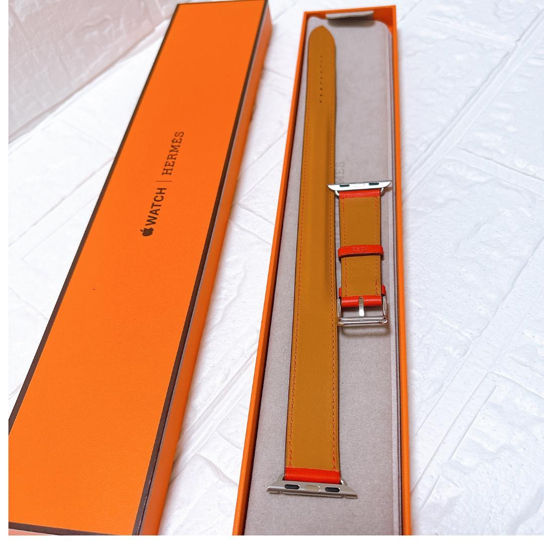 美品✨HERMES エルメス アップルウォッチ用ベルト ヴォースイフト レッド