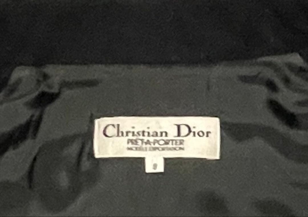 ス*ラ様 クリスチャンディオール　ヴィンテージコート　黒9号　Christian