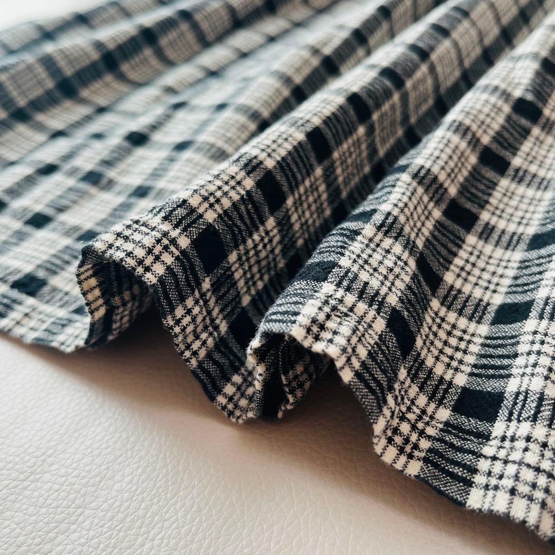 大きいサイズ☆ソウルベリー 黒と合わせたい、チェックのワンピース 4L